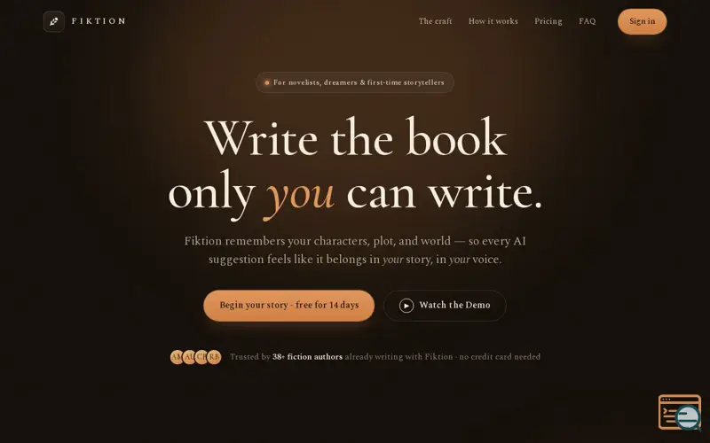 Screenshot of Fiktion