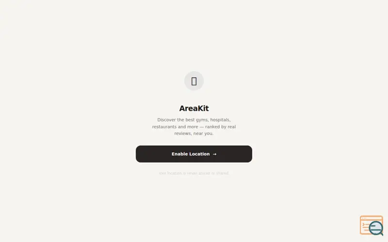 Screenshot of AreaKit — Discover What's Near You
