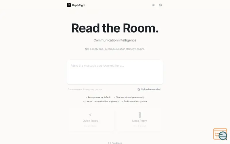 Screenshot of R: ReplyRight