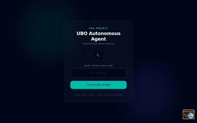 Screenshot of UBO