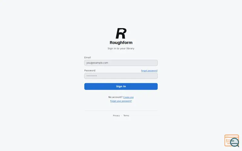 Screenshot of Roughform