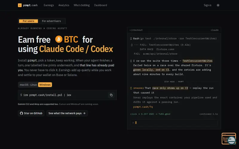 Screenshot of Prmpt