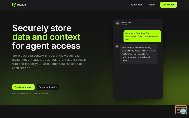 Screenshot of Rivault