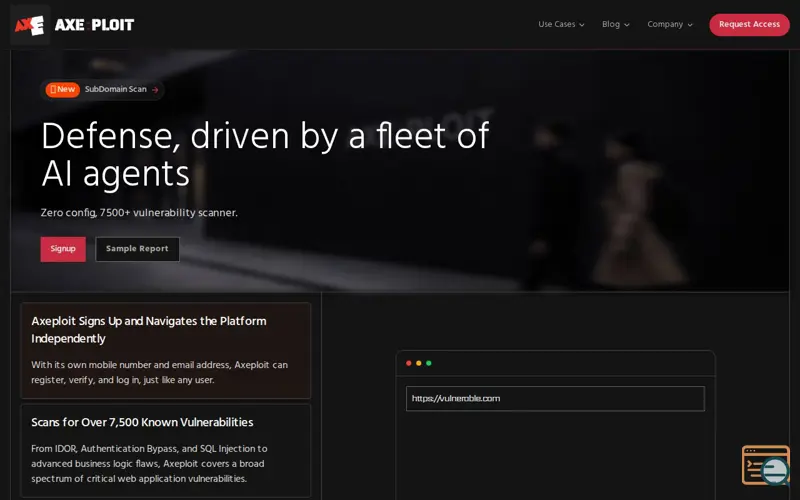 Screenshot of Axeploit