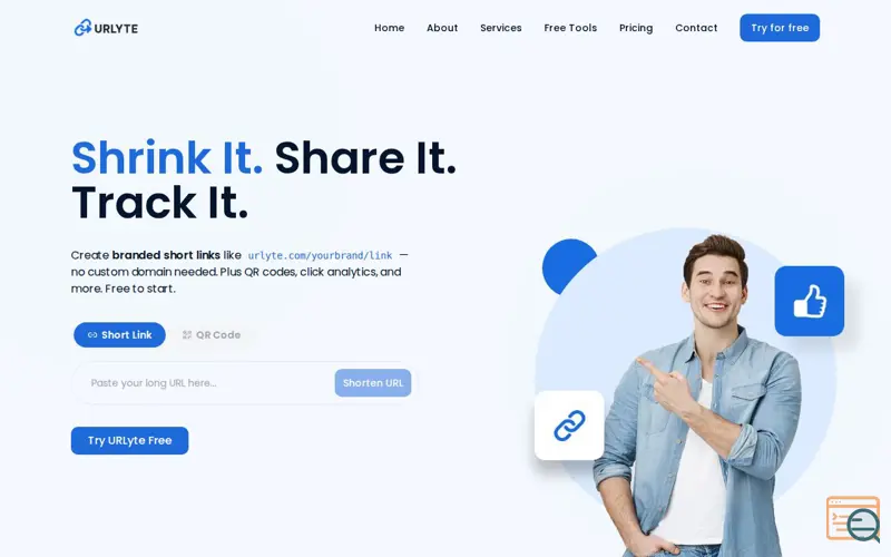 Screenshot of URLyte