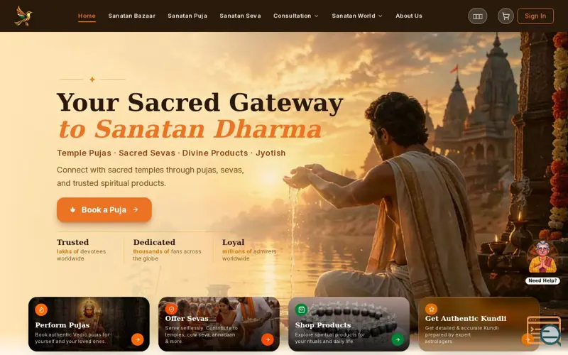 Screenshot of Sanatan Sansaar