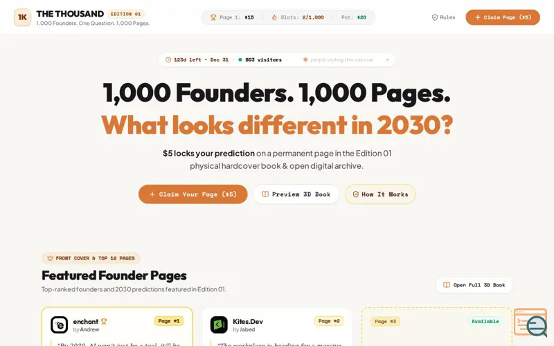 Screenshot of The Thousand