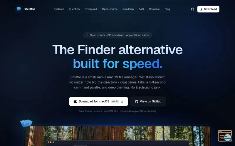 Screenshot of Shuffle
