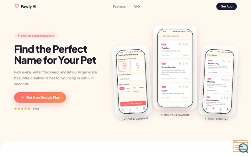 Screenshot of Pawly AI