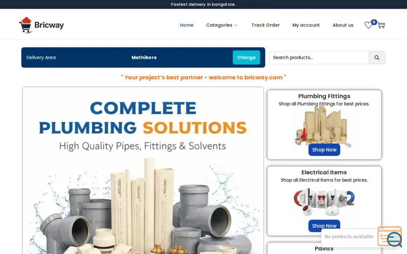 Screenshot of bricway