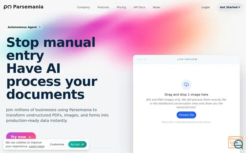 Screenshot of ParseMania