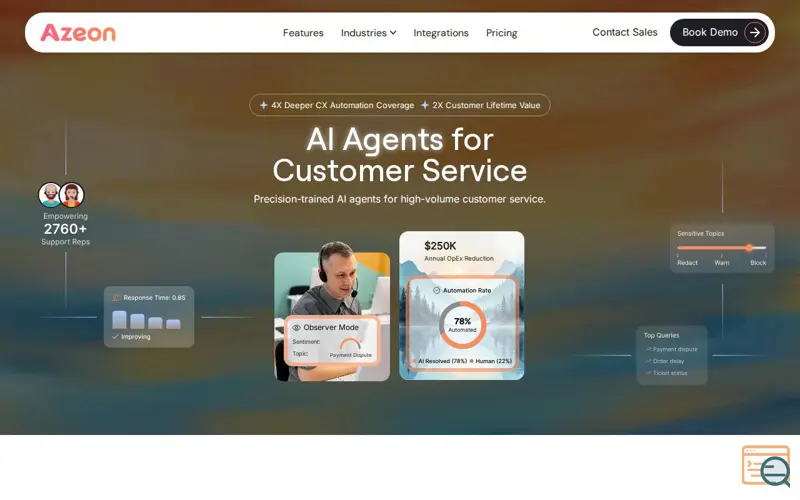 Screenshot of Azeon