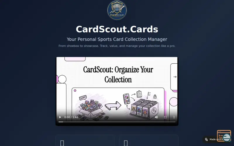 Screenshot of CardScout
