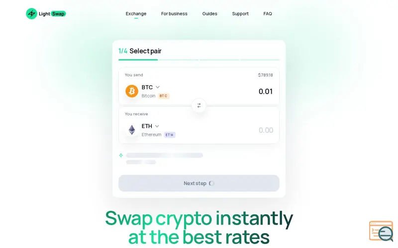 Screenshot of LightSwap