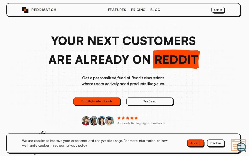Screenshot of ReddMatch