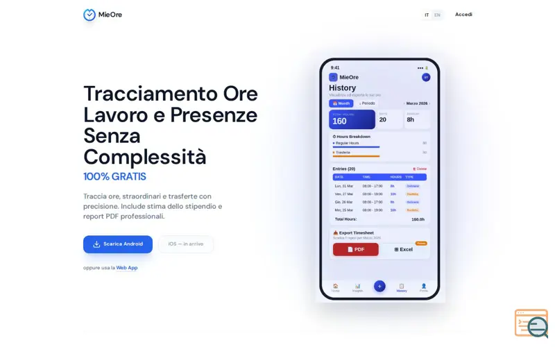 Screenshot of MieOre