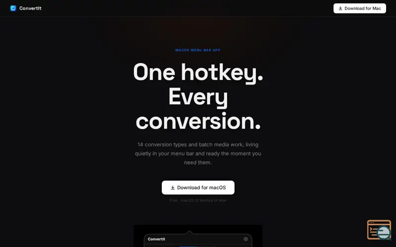 Screenshot of ConvertIt