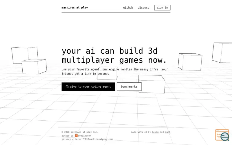 Screenshot of machines at play