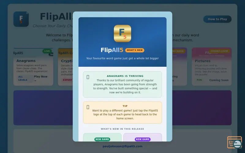 Screenshot of FlipAll5