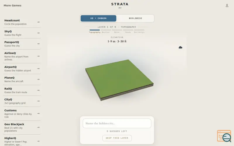 Screenshot of Strata