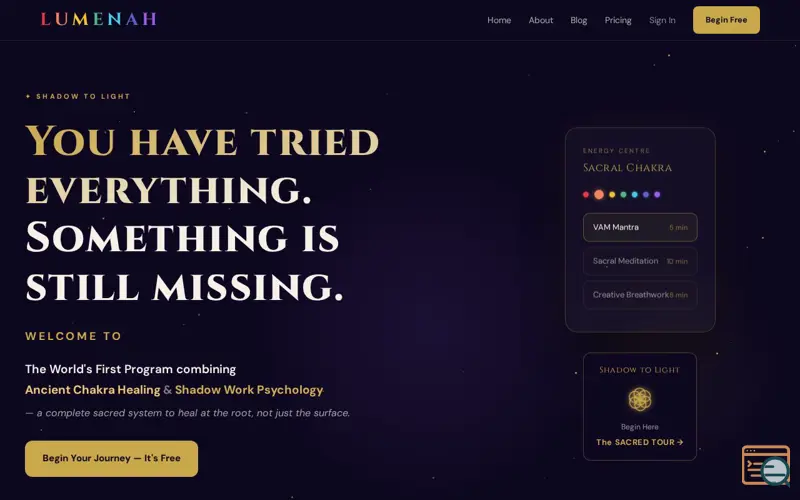 Screenshot of Lumenah