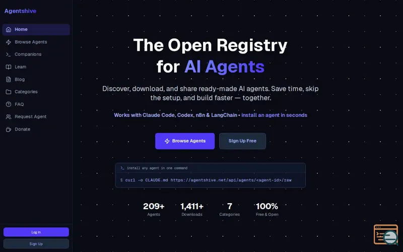 Screenshot of Agentshive