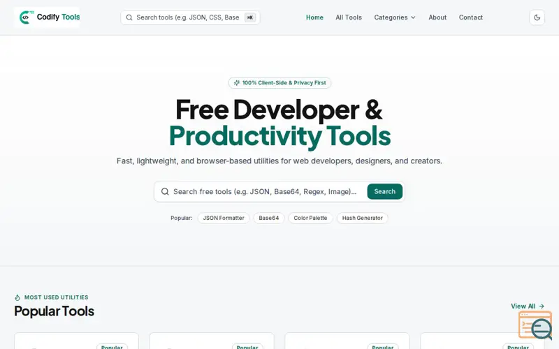 Screenshot of Codify Tools