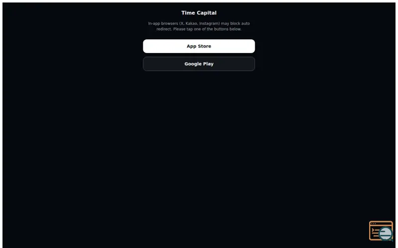 Screenshot of Time Capital