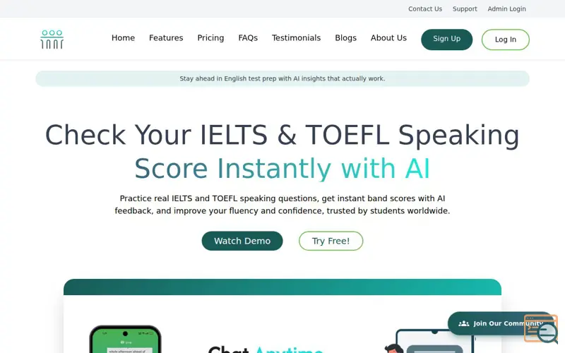 Screenshot of Bridgetalk AI