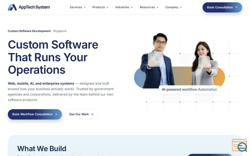 Screenshot of AppTech System