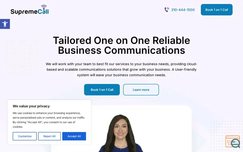 Screenshot of VoIP Services for Businesses