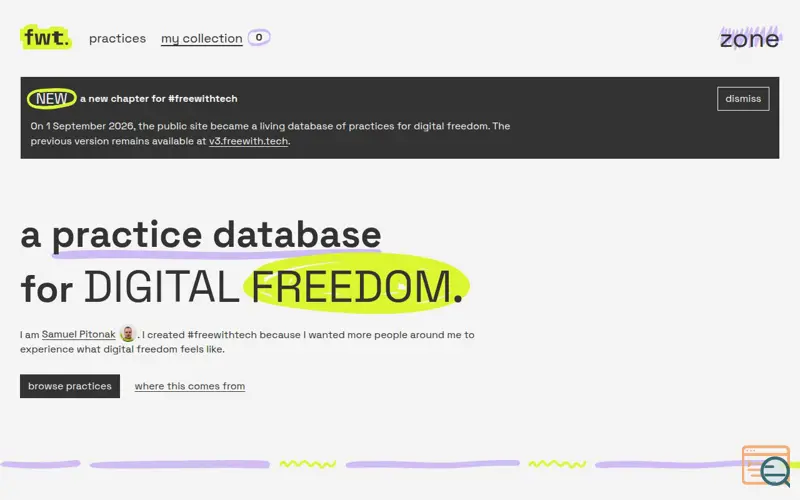 Screenshot of live #freewithtech