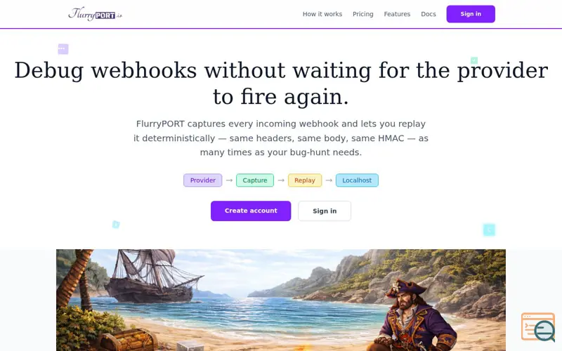 Screenshot of FlurryPORT — Capture. Replay. Debug.