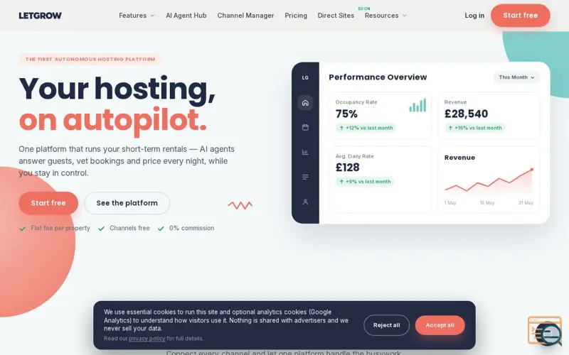 Screenshot of LetGrow