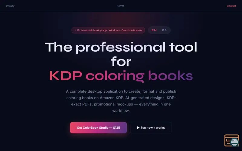 Screenshot of ColorBook Studio