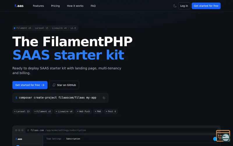 Screenshot of FILAAS