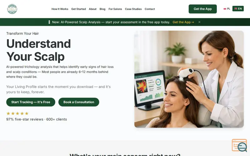 Screenshot of Orga Hair - Living Profile