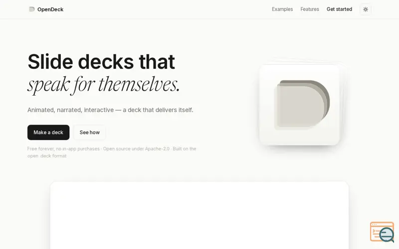 Screenshot of OpenDeck