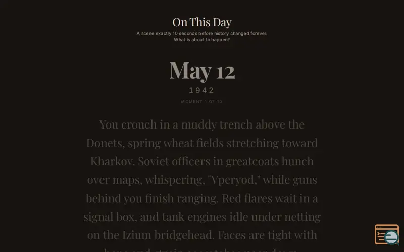 Screenshot of On This Day