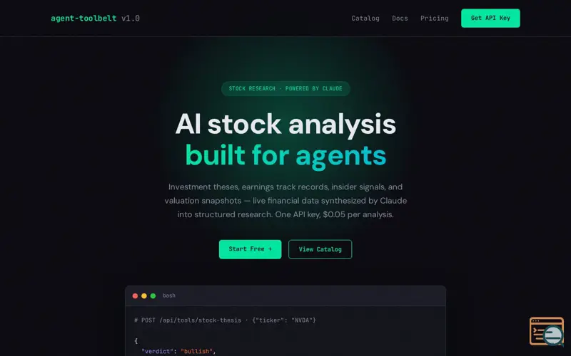 Screenshot of Agent Toolbelt