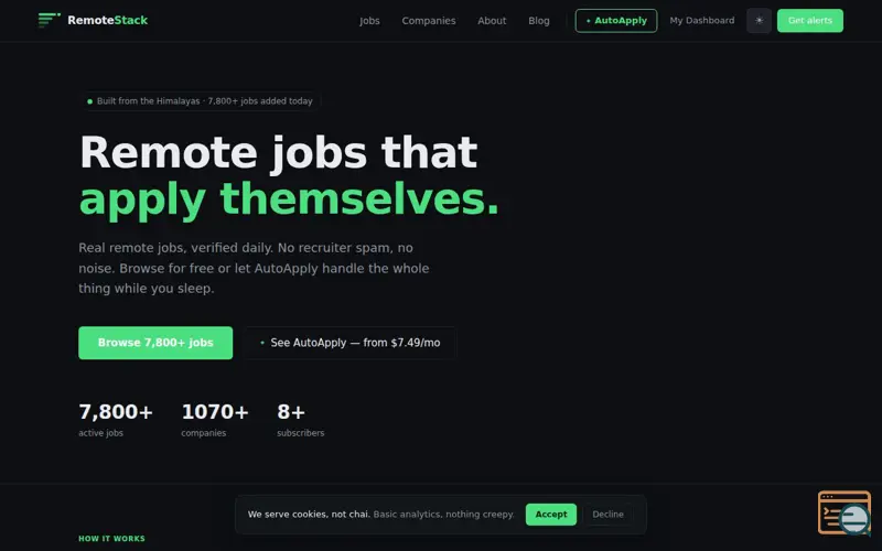 Screenshot of RemoteStack