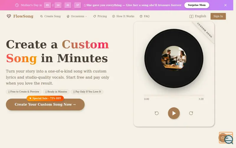 Screenshot of Flow Song 