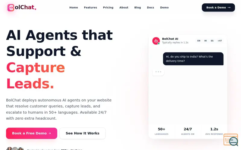 Screenshot of BolChat