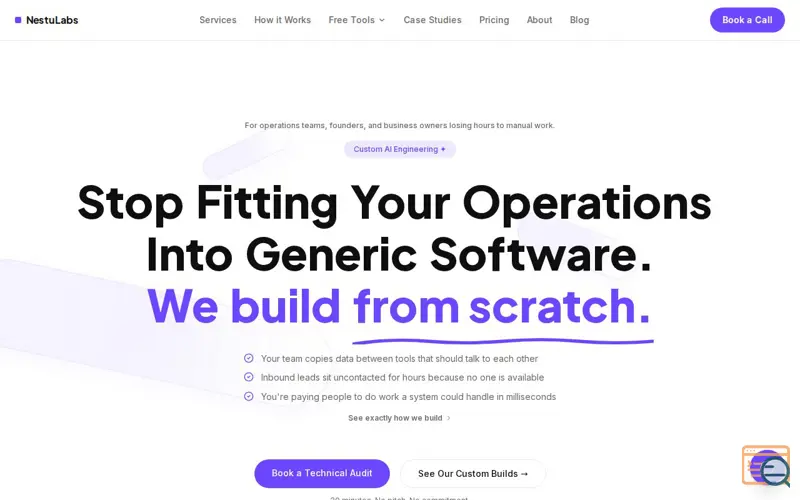 Screenshot of NestuLabs