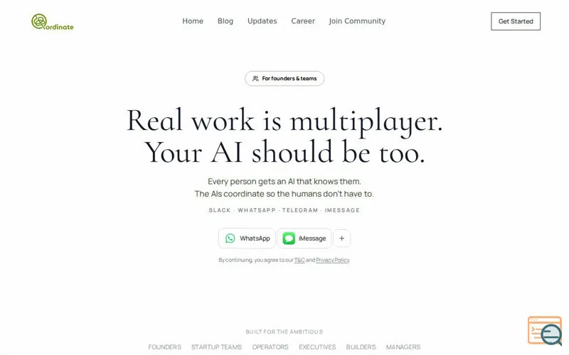 Screenshot of Qordinate