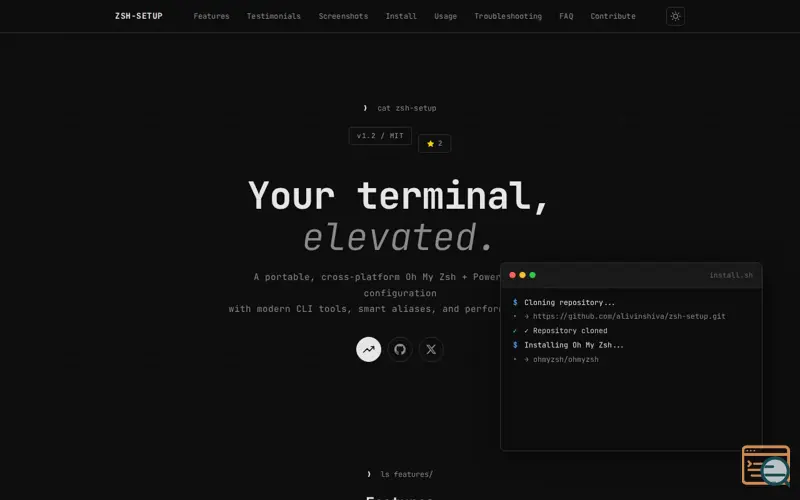 Screenshot of zenzsh