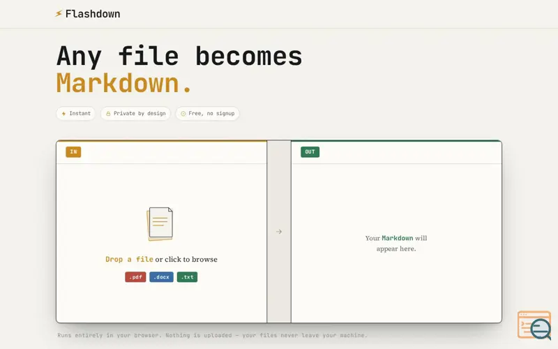 Screenshot of Flashdown