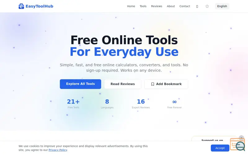 Screenshot of EasyToolHub