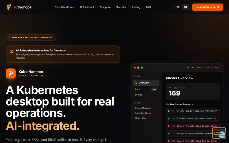 Screenshot of Kube Hammer