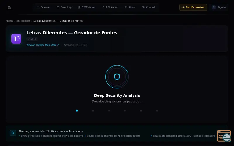 Screenshot of  Letras Diferentes
